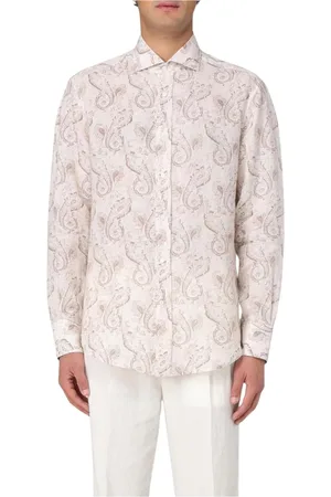 Brunello Cucinelli Heren, Overhemden, Veelkleurig, Maat: XL Linnen
