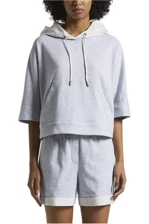 PESERICO SIGN Dames, Sweatshirts & Hoodies, Grijs, Maat: 3XS Katoen