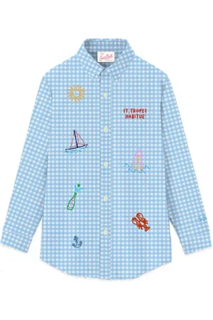 MC2 SAINT BARTH Dames, Blouses & Shirts, Blauw, Maat: S