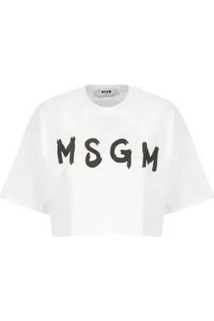 Msgm Dames, Tops, Wit, Maat: XS Katoen