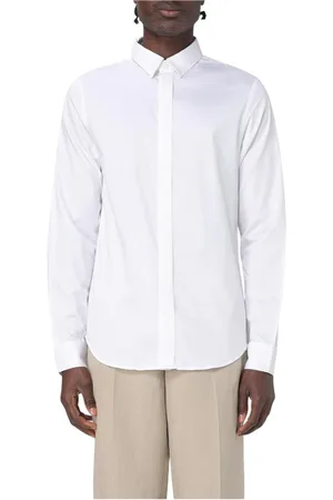 Armani Exchange Heren, Overhemden, Wit, Maat: L Katoen