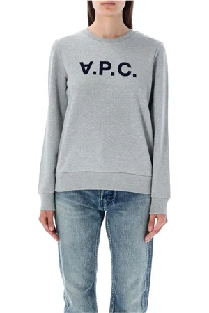 A.P.C. Dames, Sweatshirts & Hoodies, Grijs, Maat: S Katoen