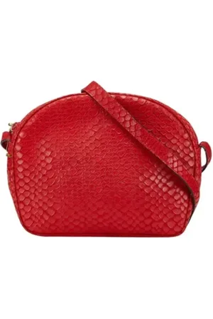 Salvatore Ferragamo Dames, Pre-owned, Rood, Maat: ONE Size Leer
