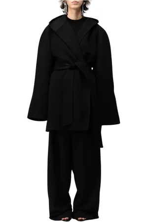 Balenciaga Dames, Mantels, Zwart, Maat: L Wol