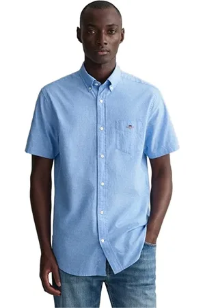 GANT Heren, Overhemden, Blauw, Maat: M