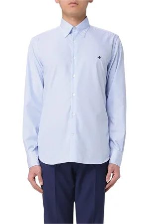 BROOKSFIELD Heren, Overhemden, Blauw, Maat: XL