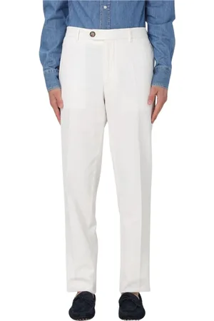 Brunello Cucinelli Heren, Broeken, Wit, Maat: 2XL