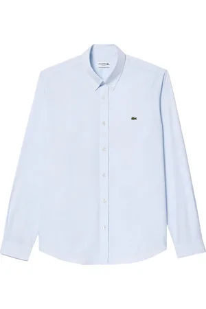 Lacoste Heren, Overhemden, Blauw, Maat: 2XL Katoen