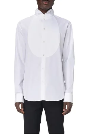 Emporio Armani Heren, Overhemden, Wit, Maat: L Katoen
