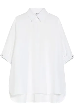 Max Mara Dames, Blouses & Shirts, Wit, Maat: XS Katoen