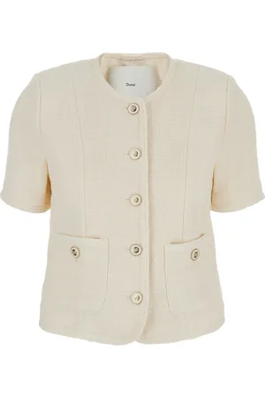 DUNST Dames, Jassen, Wit, Maat: M Tweed