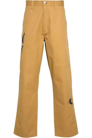 Carhartt Heren, Broeken, Geel, Maat: L Katoen