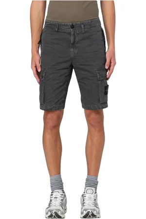 Stone Island Heren, Korte broeken, Zwart, Maat: W34 Katoen