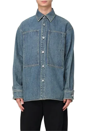 Jil Sander Heren, Overhemden, Blauw, Maat: S Denim