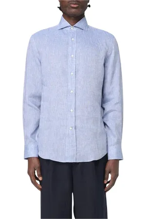 Brunello Cucinelli Heren, Overhemden, Blauw, Maat: M