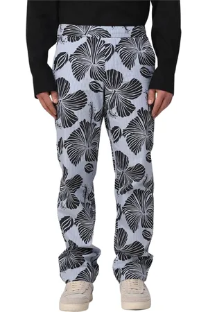 Msgm Heren, Broeken, Zwart, Maat: M Viscose