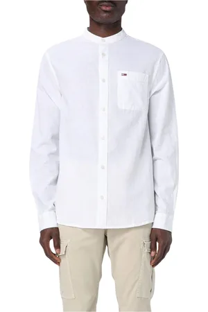 Tommy Hilfiger Heren, Overhemden, Wit, Maat: L Linnen