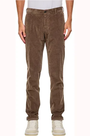 Incotex Heren, Broeken, Bruin, Maat: W40 Corduroy
