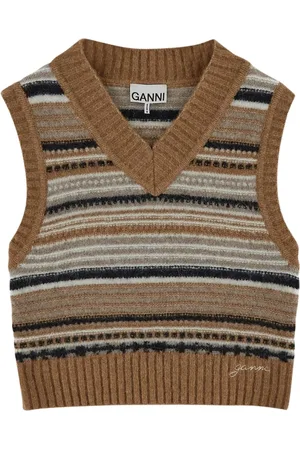 Ganni Dames, Truien, Veelkleurig, Maat: L Polyamide