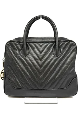 CHANEL Dames, Pre-owned, Zwart, Maat: ONE Size Leer