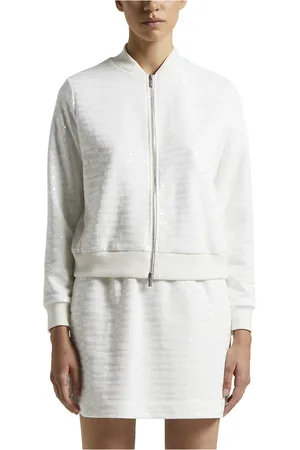 PESERICO SIGN Dames, Sweatshirts & Hoodies, Wit, Maat: XS Katoen