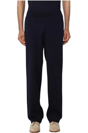 BRIONI Heren, Broeken, Blauw, Maat: XL Wol