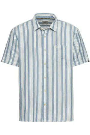 Camel Active Heren, Overhemden, Blauw, Maat: L