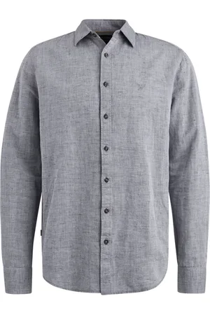 PME Legend™ Heren, Overhemden, Blauw, Maat: M Linnen