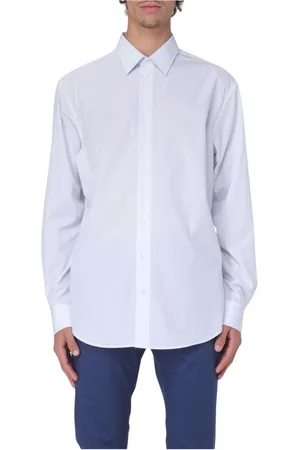 Emporio Armani Heren, Overhemden, Wit, Maat: L Katoen