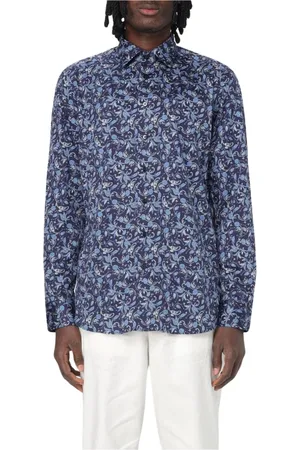 Etro Heren, Overhemden, Blauw, Maat: L Katoen