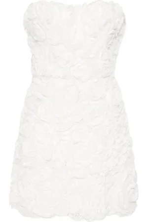 ERMANNO SCERVINO Dames, Jurken, Wit, Maat: XS Leer