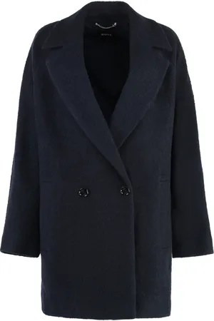 HUGO BOSS Dames, Mantels, Blauw, Maat: L Wol