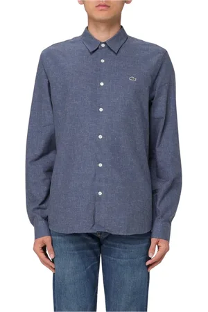 Lacoste Heren, Overhemden, Blauw, Maat: 3XL Katoen