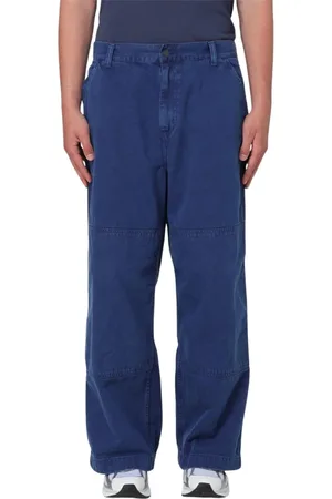 Carhartt Heren, Broeken, Blauw, Maat: W33 Katoen