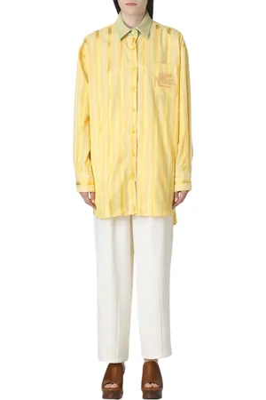 Etro Dames, Blouses & Shirts, Geel, Maat: 2XS Katoen