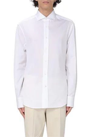Brunello Cucinelli Heren, Overhemden, Wit, Maat: M