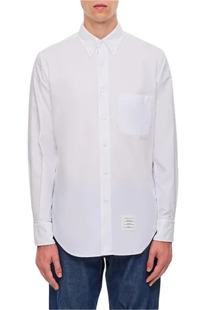 Thom Browne Heren, Overhemden, Wit, Maat: M Katoen