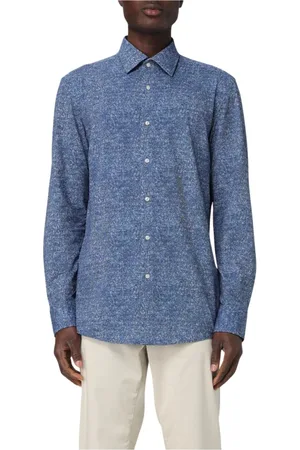 HUGO BOSS Heren, Overhemden, Blauw, Maat: 3XL