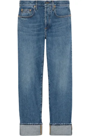 Gucci Dames, Jeans, Blauw, Maat: W27 Katoen