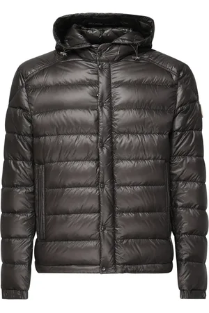 Moncler Heren, Jassen, Grijs, Maat: M Nylon