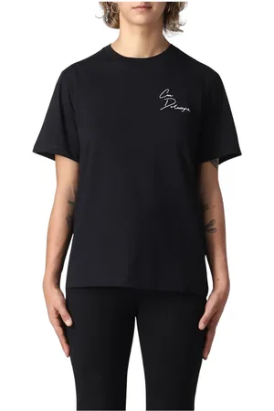 Karl Lagerfeld Dames, Tops, Zwart, Maat: 2XS Katoen