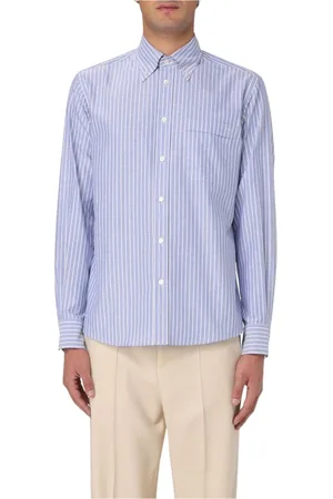 VALENTINO Heren, Overhemden, Blauw, Maat: XL Katoen