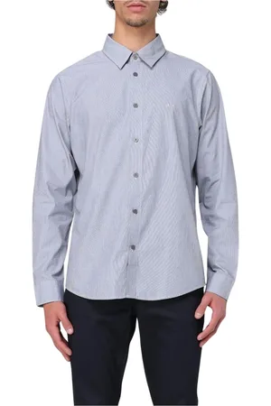 Armani Exchange Heren, Overhemden, Blauw, Maat: M Katoen