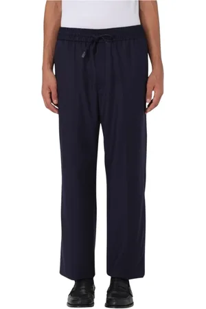 BRIONI Heren, Broeken, Blauw, Maat: L Wol