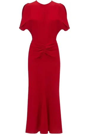 Victoria Beckham Dames, Jurken, Rood, Maat: XS Viscose