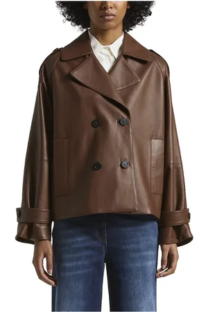 PESERICO SIGN Dames, Jassen, Bruin, Maat: XS Leer