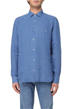 BROOKSFIELD Heren, Overhemden, Blauw, Maat: 5XL Denim