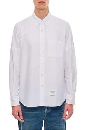 Thom Browne Heren, Overhemden, Wit, Maat: M Katoen