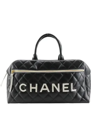 CHANEL Unisex, Pre-owned, Zwart, Maat: ONE Size Leer