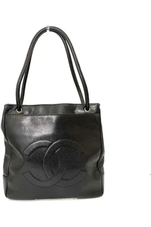 CHANEL Dames, Pre-owned, Zwart, Maat: ONE Size Leer